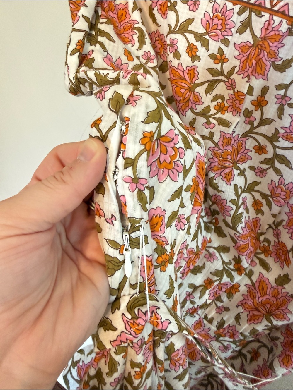 Veronica Beard Lexington Garden Floral Print Cotton Midi Dress Sz 8 Belted Lined - Picture 11 of 11